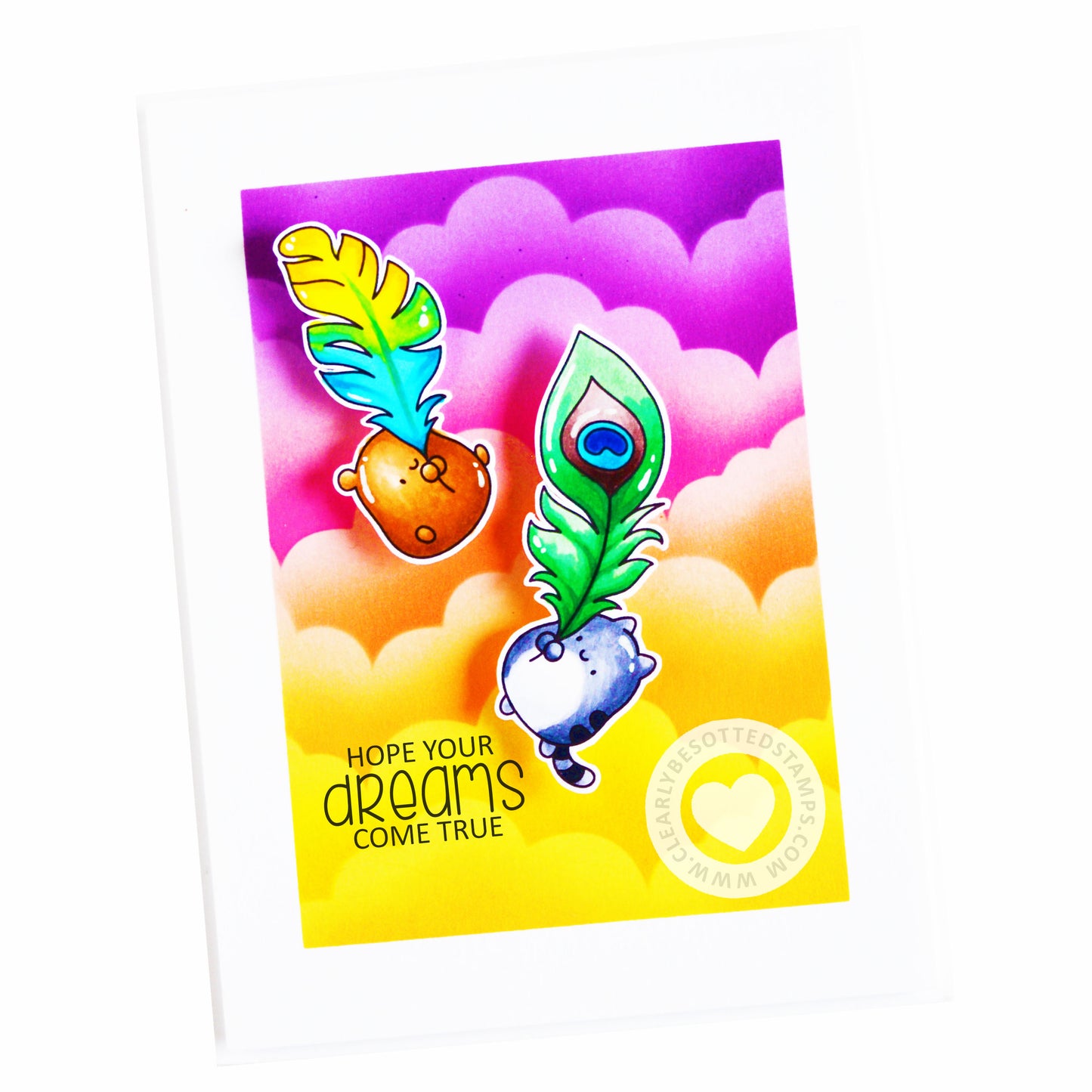 Floating Feathers Stamp Set