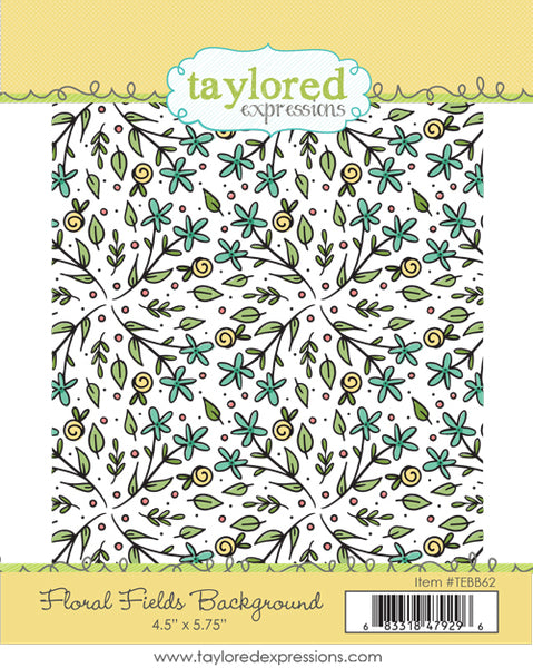 Floral Fields Background Stamp