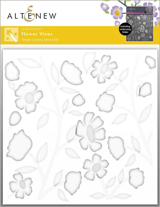 Flower Vines Stencil Set