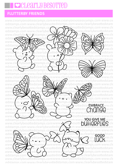 Flutterby Friends Stamp Set