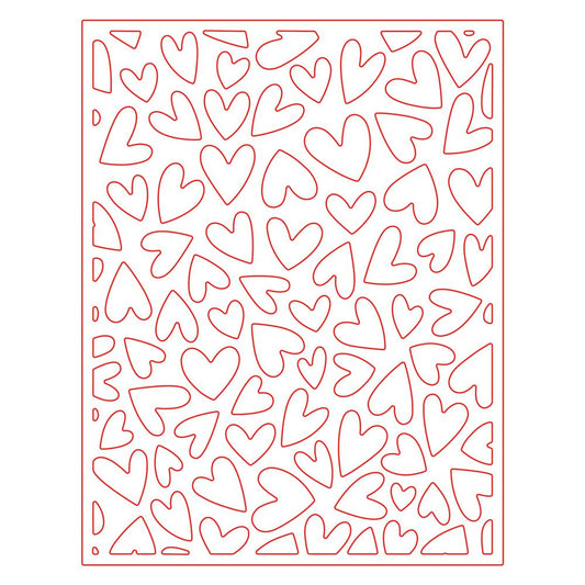 Fluttering Hearts Cover Plate