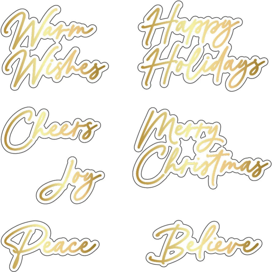 Foil Script: Holiday Hot Foil Plate and Honey Cuts