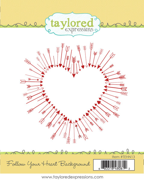 Follow Your Heart Background Stamp
