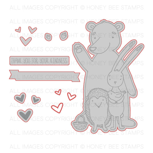 Forest Friends Honey Cuts Dies