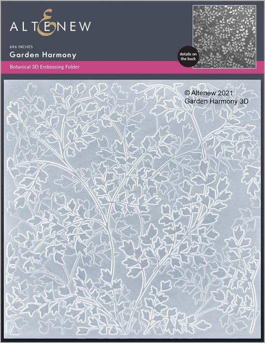 Garden Harmony 3D Embossing Folder