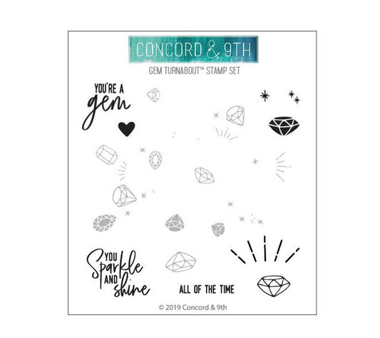 Gem Turnabout™ Stamp Set