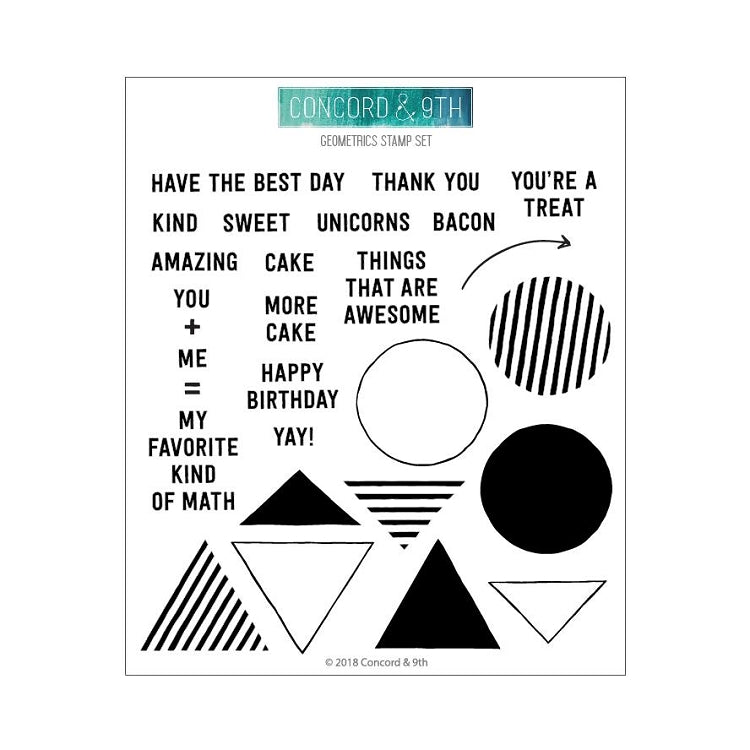Geometrics Stamp Set