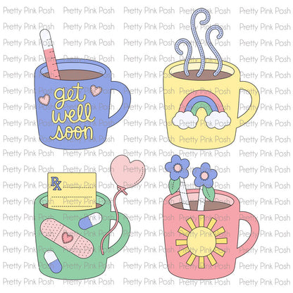 Get Well Mug Additions Dies