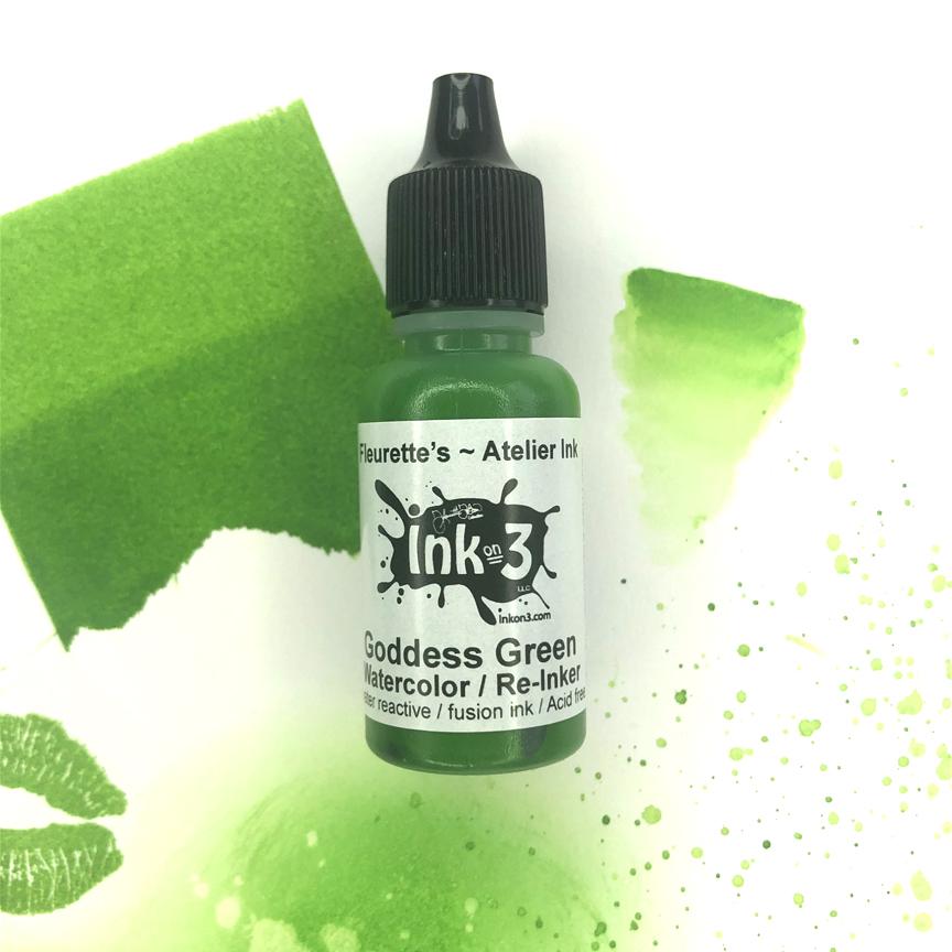 Atelier Watercolor / Re-inker Goddess Green Fusion Ink