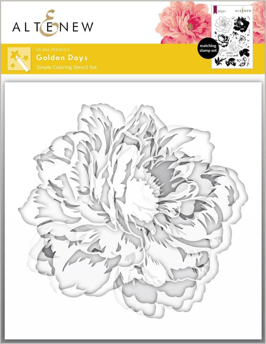 Golden Days Coloring Stencils