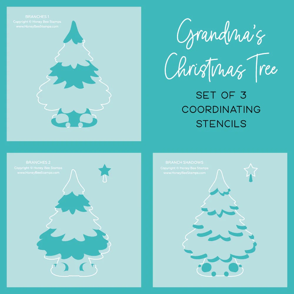 Grandma's Christmas Tree Stencils