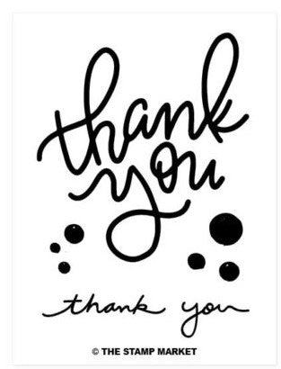 Handwritten Thanks Stamp Set