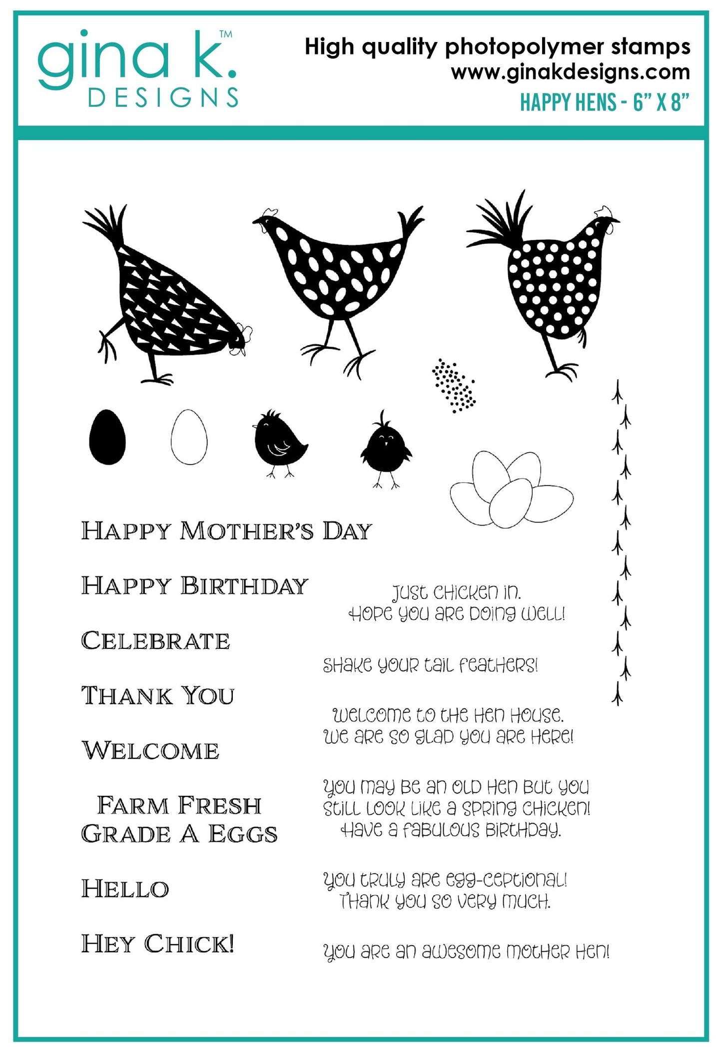 Happy Hens Stamp Set