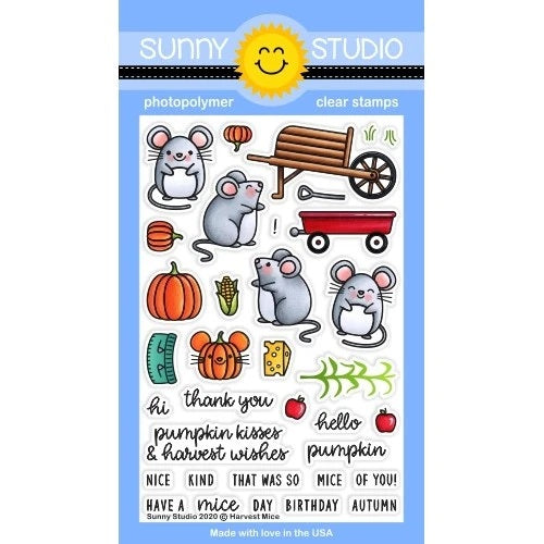 Harvest Mice Stamp Set