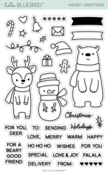 Merry Greeters Stamp Set