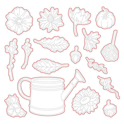 Garden Harvest Florals Stamp Set