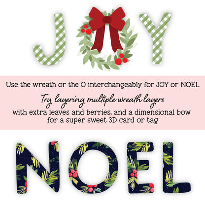 Joy Noel Wreath Honey Cuts