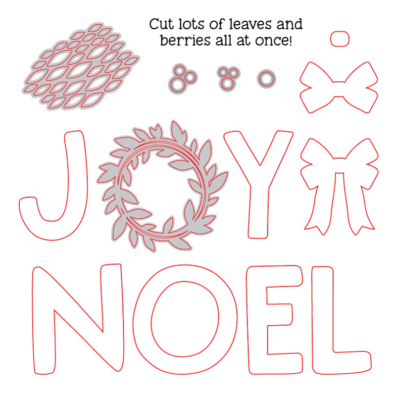 Joy Noel Wreath Honey Cuts