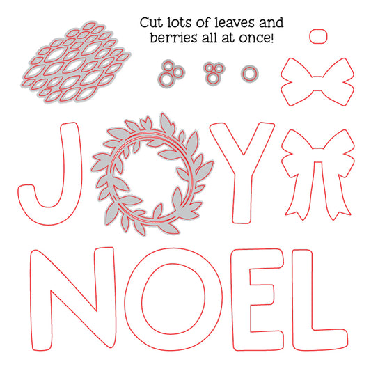 Joy Noel Wreath Honey Cuts