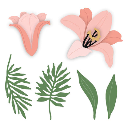 Lovely Layers: Easter Lily Honey Cuts