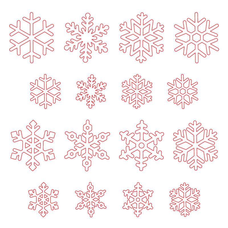 Layering Snowflakes Honey Cuts