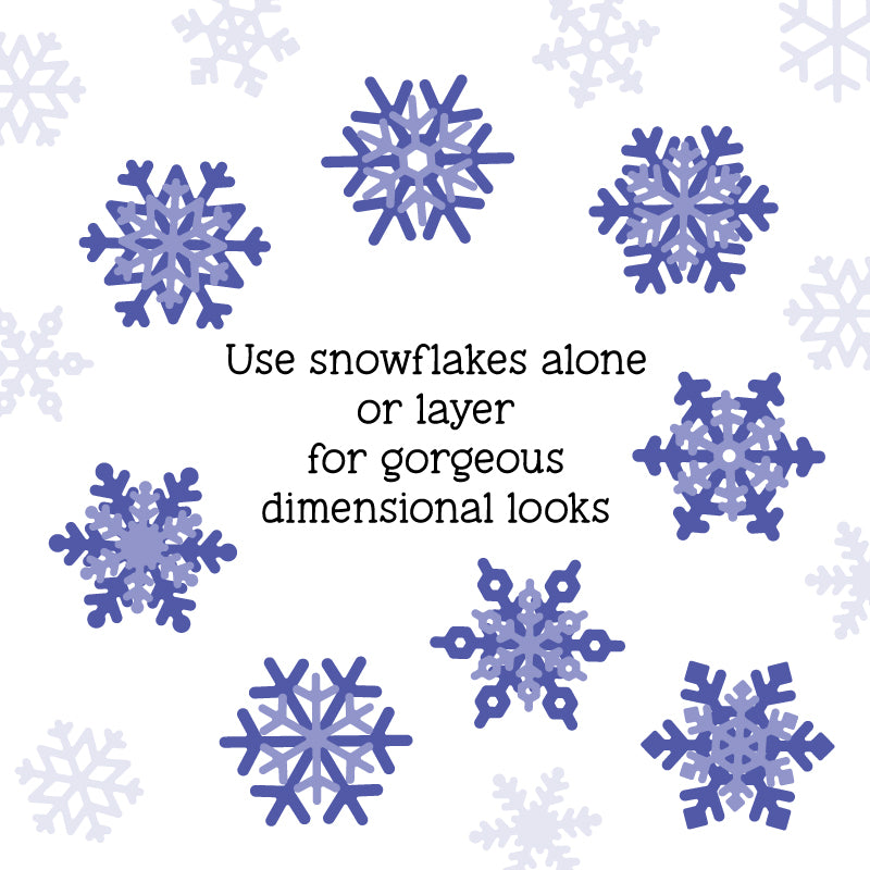 Layering Snowflakes Honey Cuts