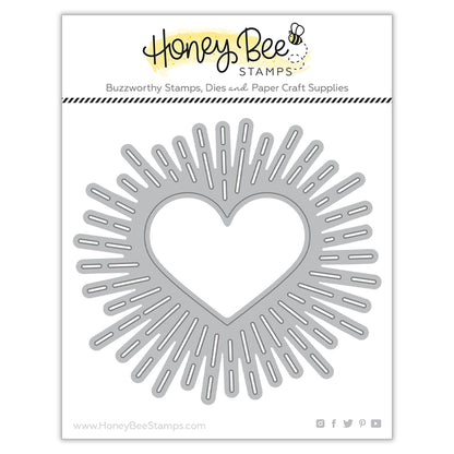 Radiant Heart Background Honey Cuts