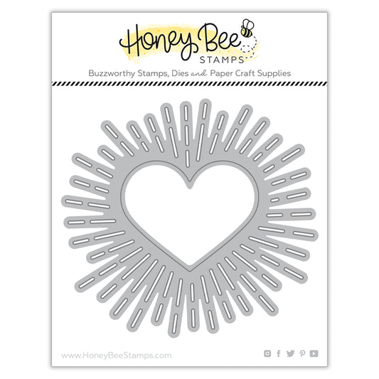 Radiant Heart Background Honey Cuts