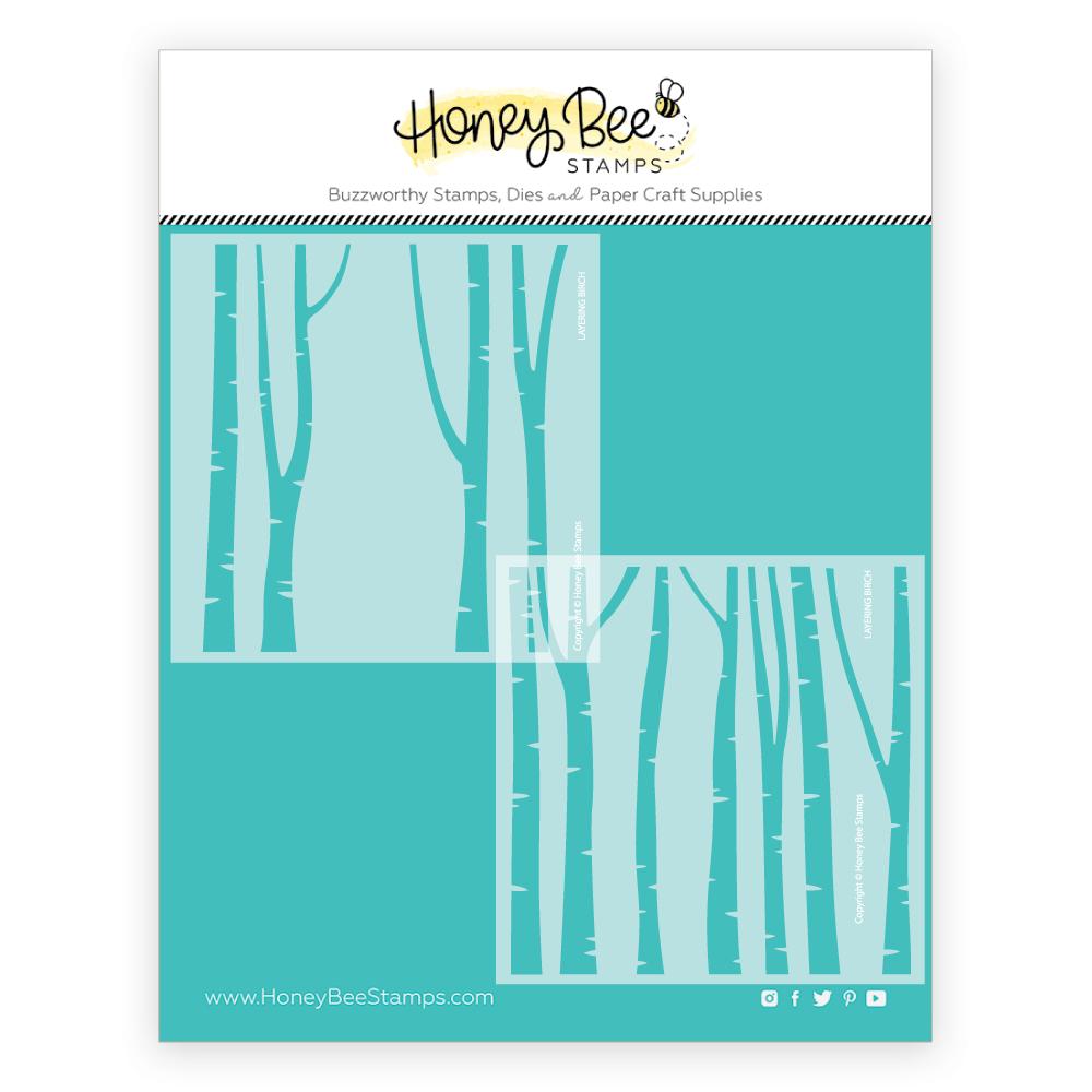 Layering Birch Trees Stencil Set