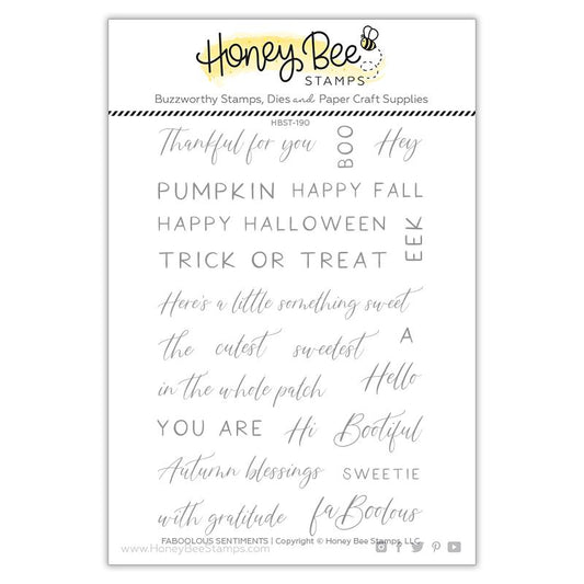 FaBOOlous Sentiments Stamp Set