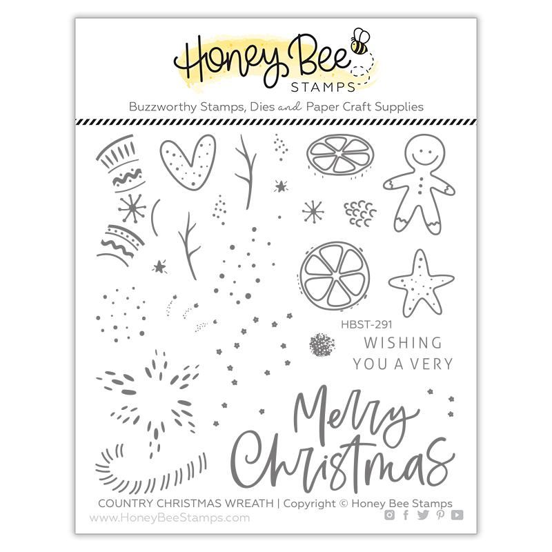 Country Christmas Wreath Stamp Set