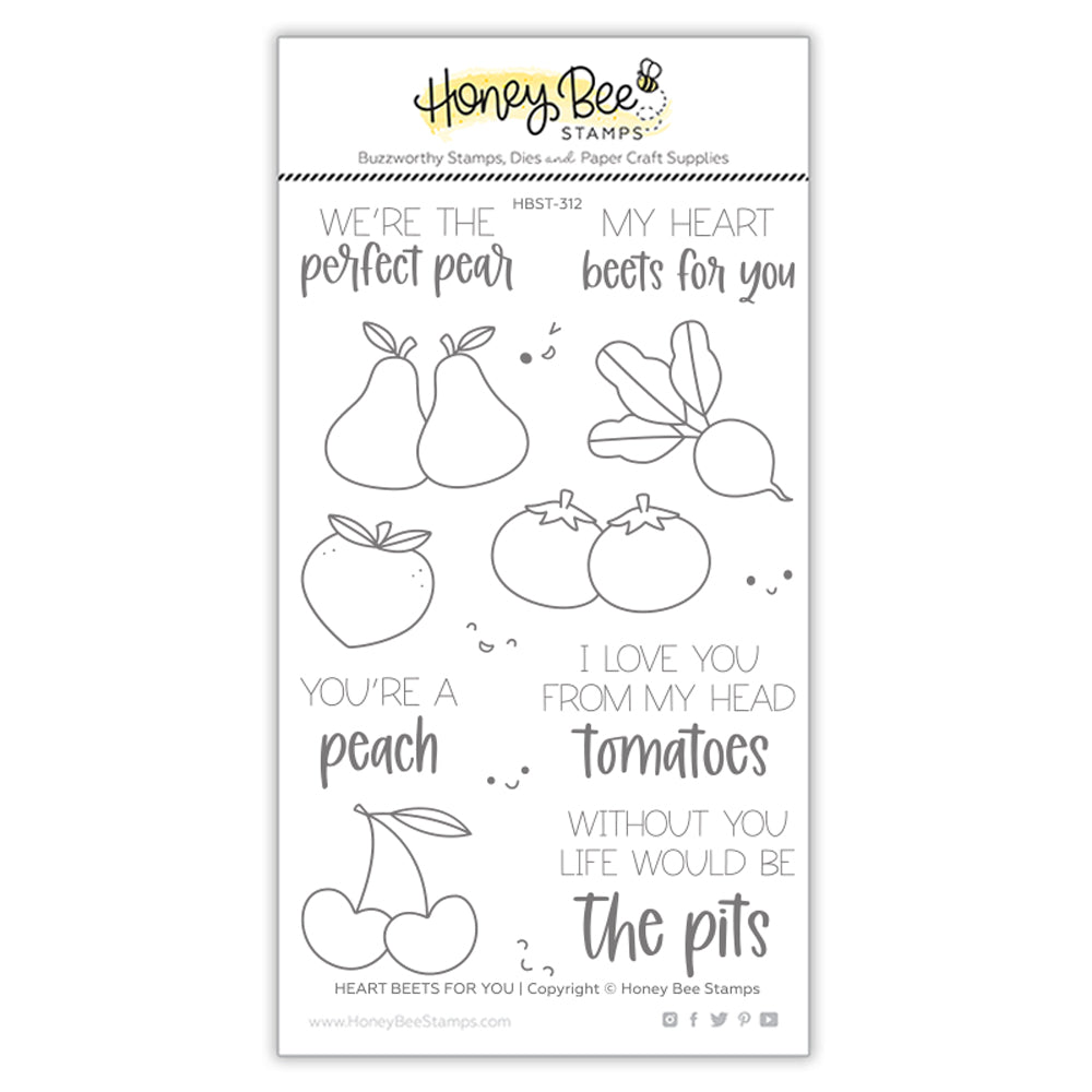 Heart Beets For You Stamp Set