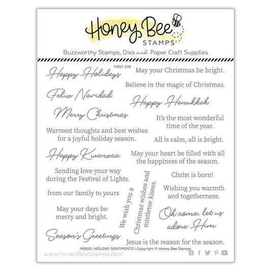 Inside: Holiday Sentiments Stamp Set