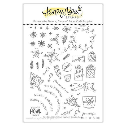 Riding By Holiday Style Stamp Set