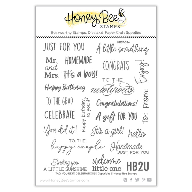 Tag You're It: Celebrations Stamp Set