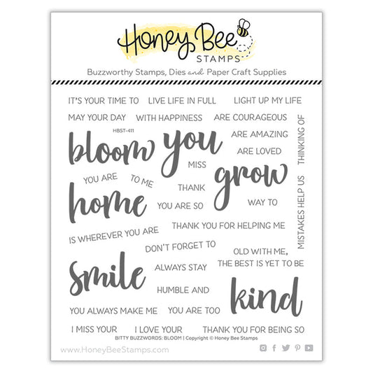 Bitty Buzzwords: Bloom Stamp Set