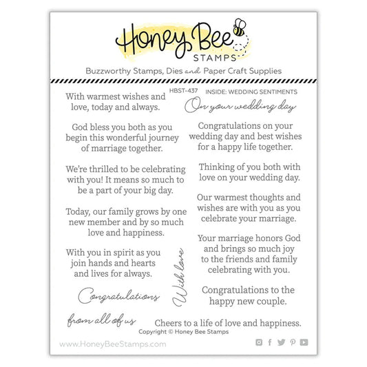 Inside: Wedding Sentiments Stamp Set