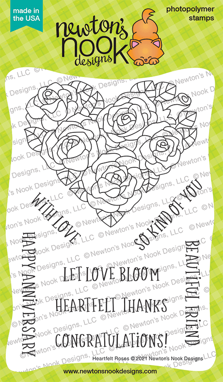 Heartfelt Roses Stamp Set