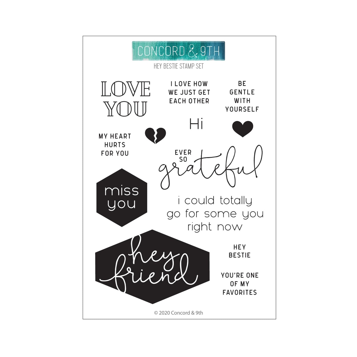 Hey Bestie Stamp Set