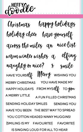 Elfing Christmas Words Stamp Set