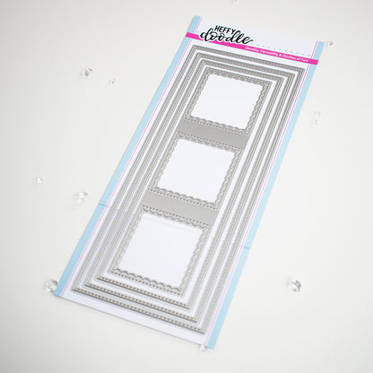 Stitched Slimline Trio Dies