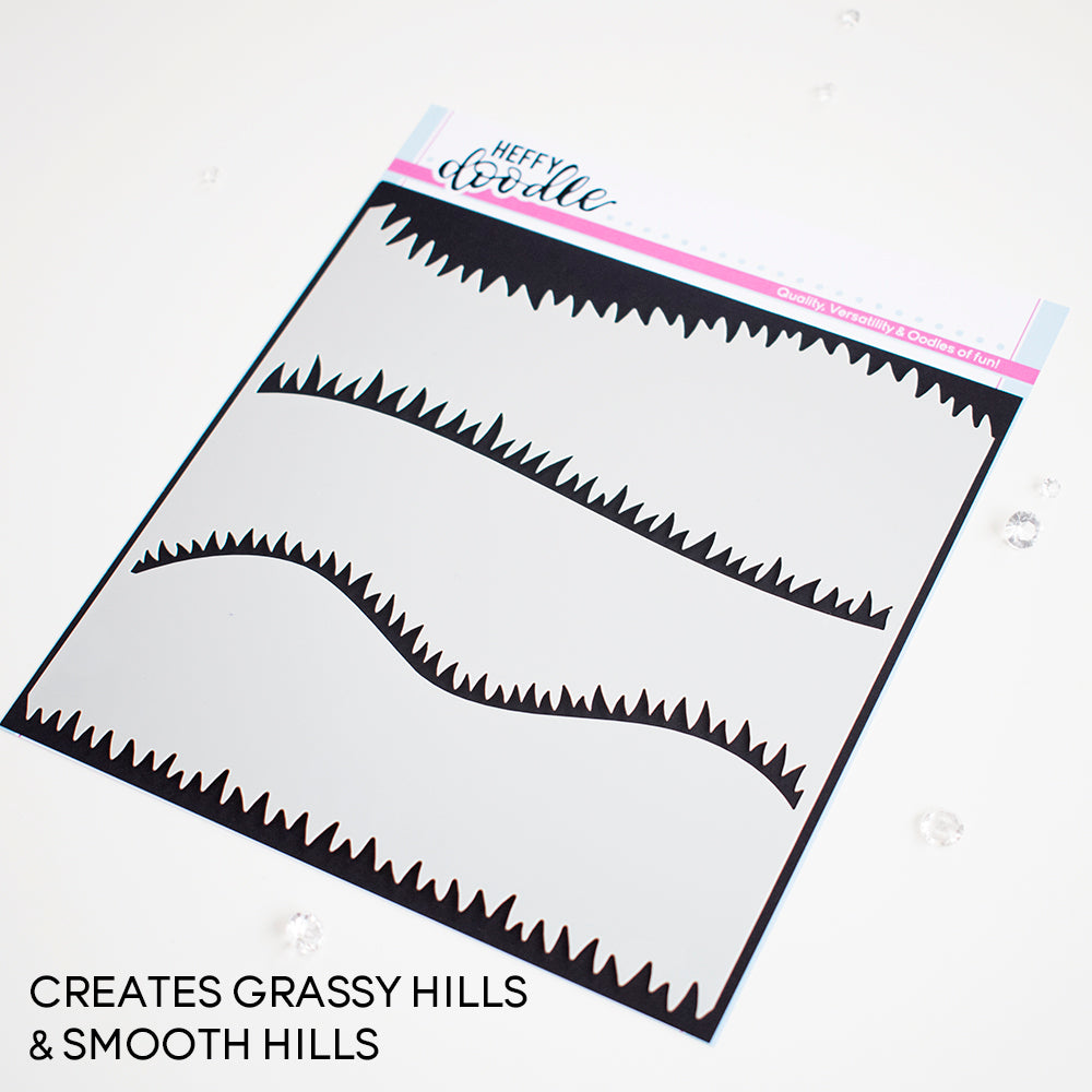 Green Fields Stencil