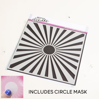 Simple Sunburst Stencil