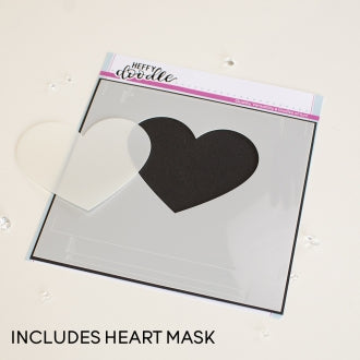 Heart Masquerade Stencil
