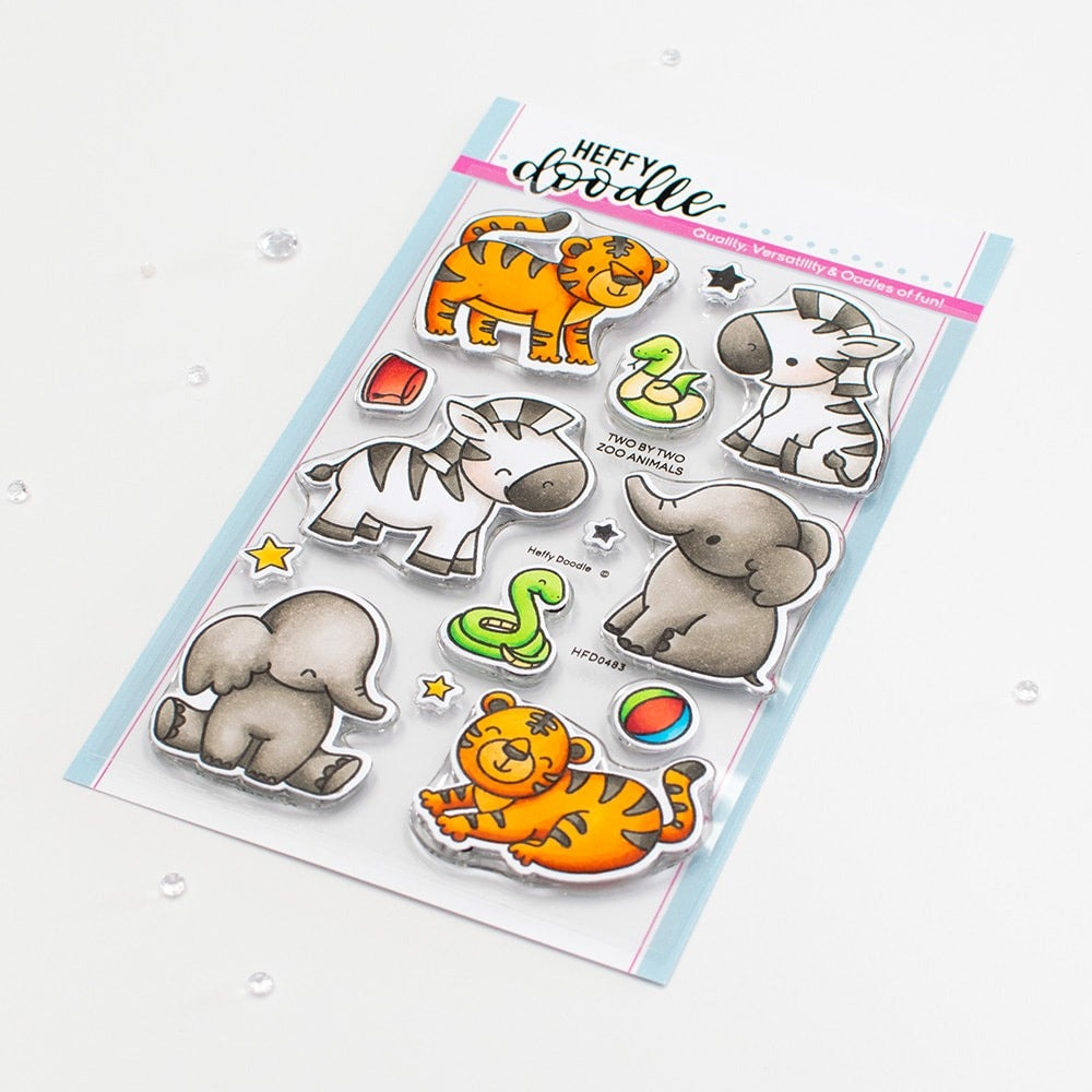 Two By Two Zoo Animals Stamp Set