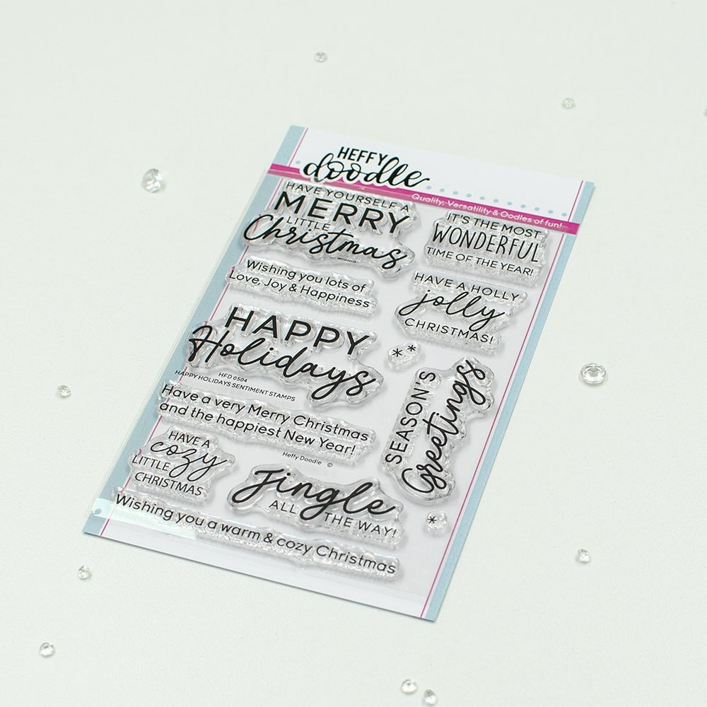 Happy Holidays Sentiment Stamp Set