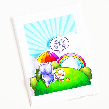 Hippo Bird Day Stamp Set