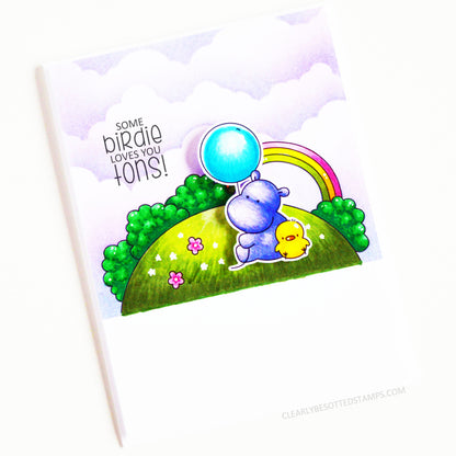 Hippo Bird Day Stamp Set