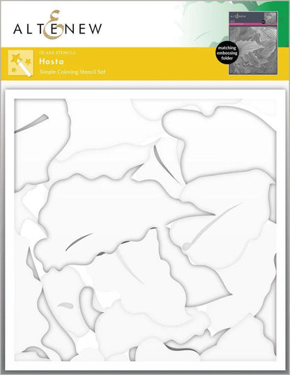 Hosta Simple Coloring Stencil Set