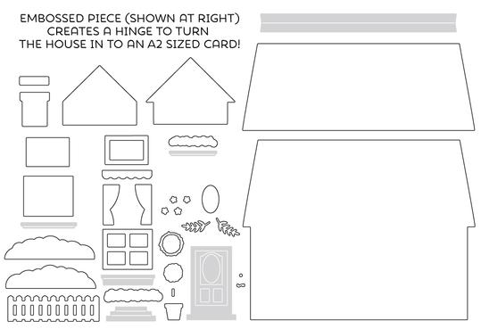 House Builder Card Base Honey Cuts